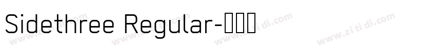 Sidethree Regular字体转换